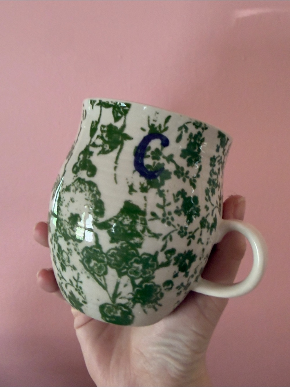 “C” and “H” Anthropologie Homegrown Monogram Mugs - Picture 2 of 5